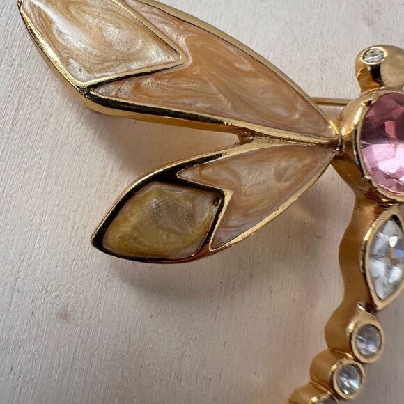 Vintage Kenneth Lane Avon Dragonfly Brooch - Picture 5 of 7